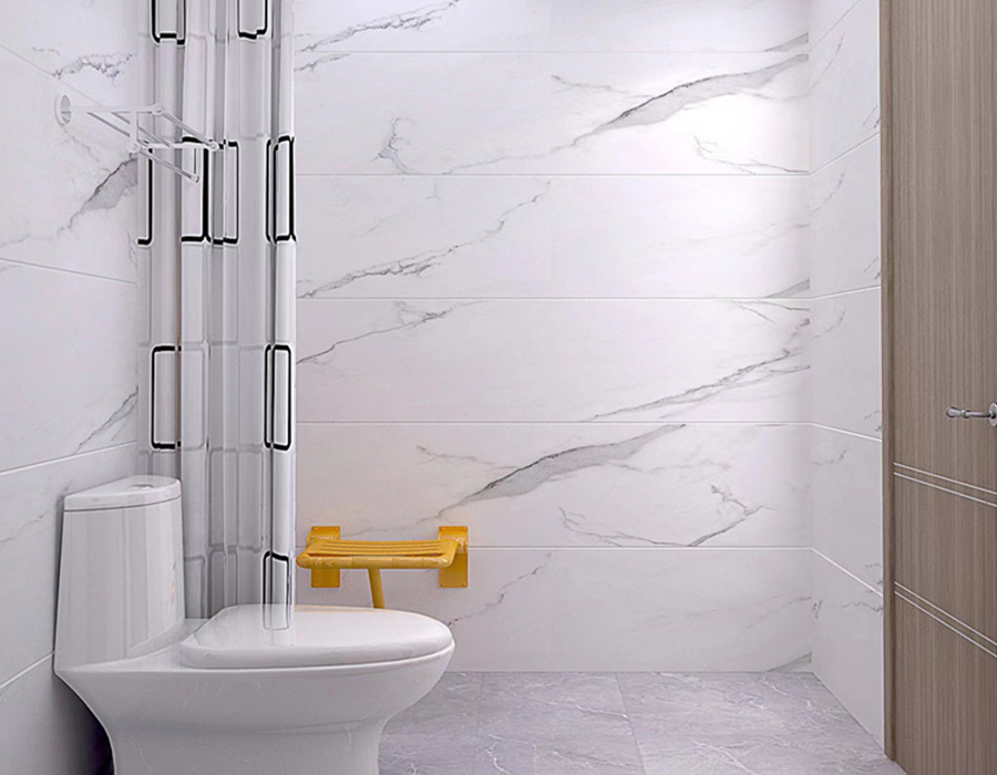 Banheiro modular integrado para lares de idosos