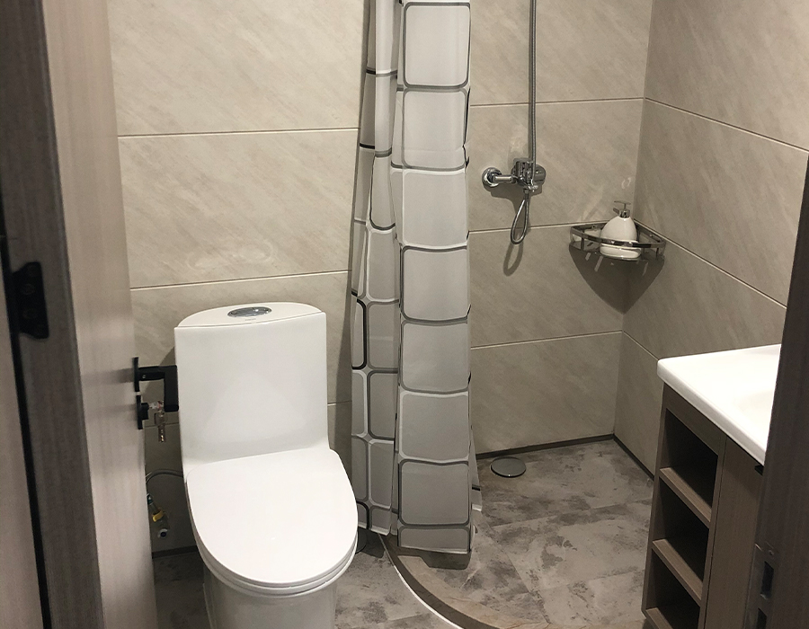 Banheiros sanitários modulares pré-fabricados horizontais da placa da parede do PEC