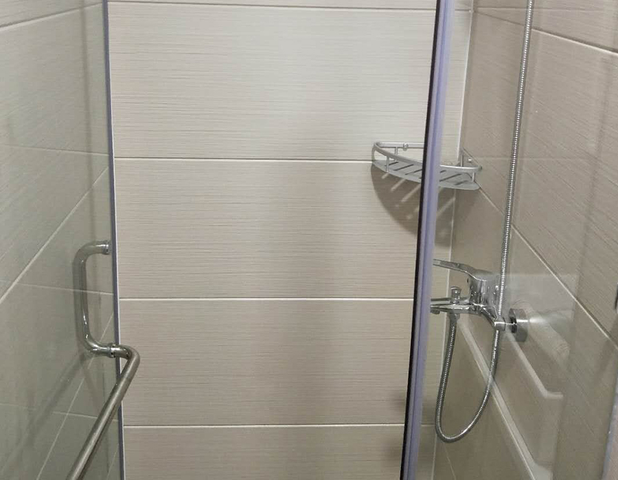 Boxes de chuveiro pré-fabricados multifuncionais de vidro laminado