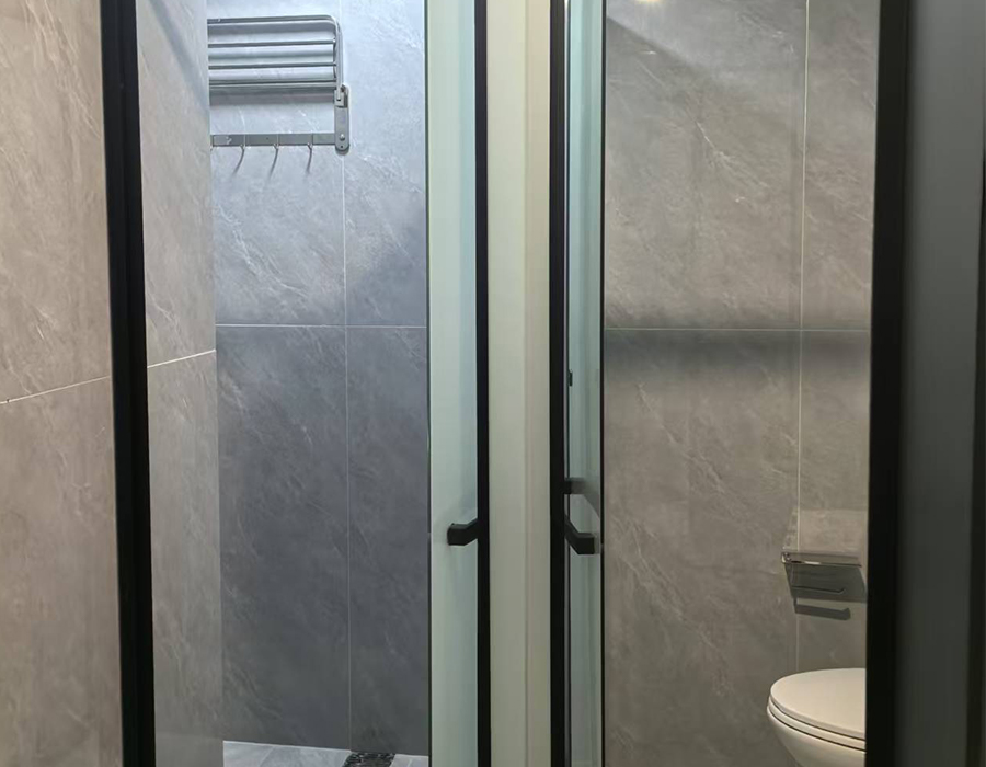 Vagens pré-fabricadas do banheiro da superfície da laje da rocha do azulejo